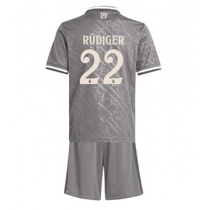 Real Madrid Antonio Rudiger #22 Rezervni Dres za Dječji 2024-25 Kratak Rukavima (+ kratke hlače)